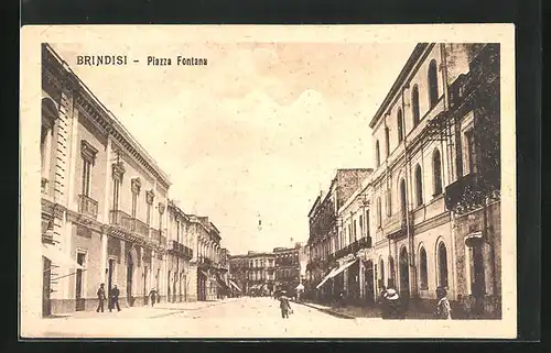 AK Brindisi, Strassenpartie, Piazza Fontana