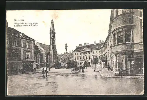 AK Sopron-Ödenburg, Megyehaz es templom