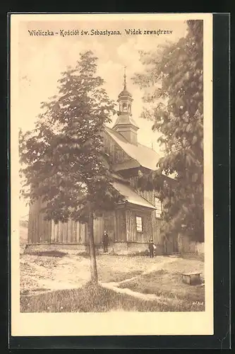 AK Wieliczka, Kosciot sw. Sebastyana, Widok zewnetrznv