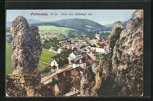 AK Pottenstein, Blick vom Kahlkopf aus