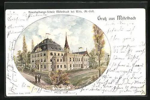 AK Mistelbach /Wels, Haushaltungsschule im Schloss