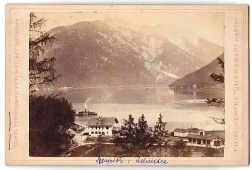 Fotografie Max Harth, Hall / Tirol, Ansicht Seespitz, Ortspartie am Achensee