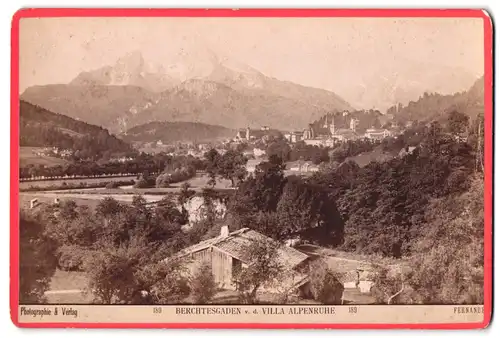 Fotografie Fernande, Wien, Ansicht Berchtesgaden, Ortspartie von der Villa Aplenruhe