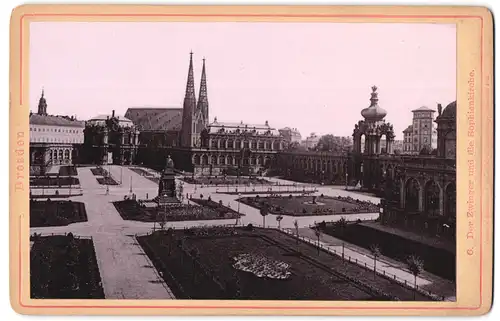 Fotografie Römmler & Jonas, Dresden, Ansicht Dresden, Zwinger mit der Sphienkirche