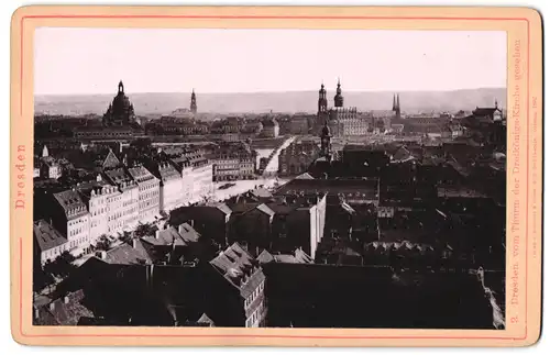 Fotografie Römmler & Jonas, Dresden, Ansicht Dresden, Ortspartie von der Dreikönigs-Kirche gesehen