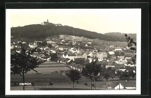 AK Zbiroh, Panorama mit Schloss