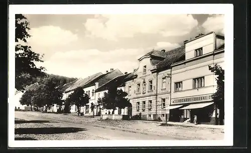 AK Zbiroh, Námesti, Häuser am Marktplatz