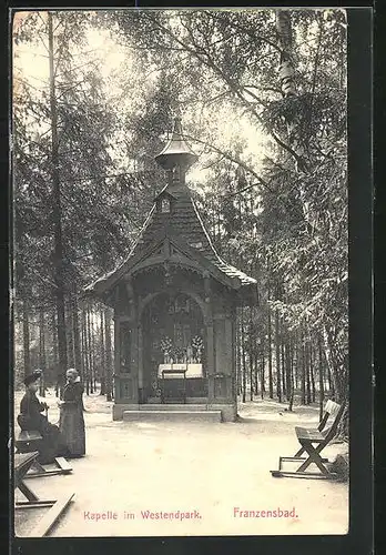 AK Franzensbad, Kapelle im Westendpark