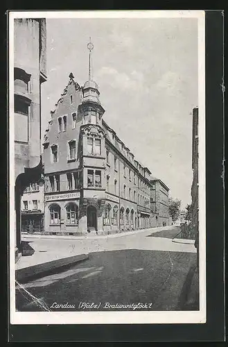 AK Landau /Pfalz, Gasthaus Bratwurstglöckl, Ecke König- und Strasse