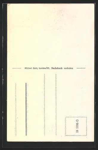 AK Landau /Pfalz, Blick in die Kantine, Kleiner Gemeinschaftsraum H. St. O.