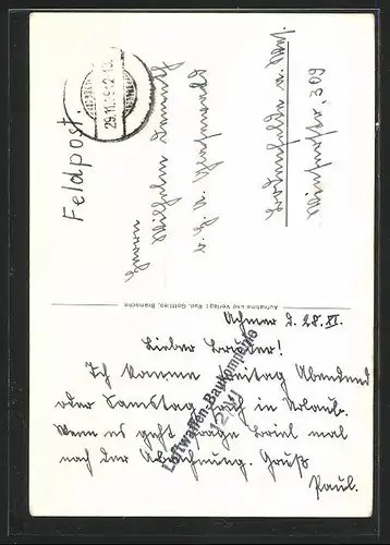 AK Bramsche, Alte Häuser an der Münsterstrasse