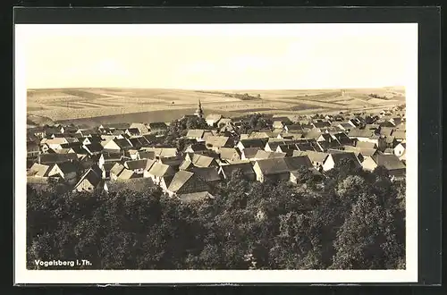 AK Vogelsberg i. Th., Ortsansicht mit Kirche