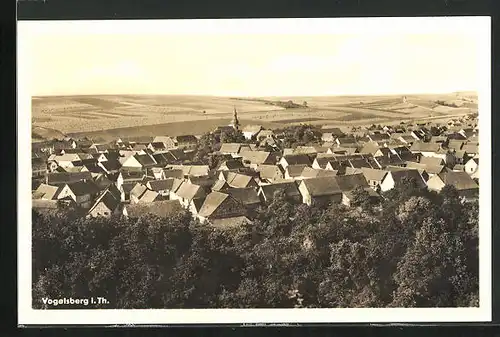 AK Vogelsberg i. Th., Ortsansicht mit Kirche