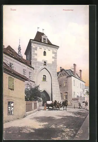 AK Saaz, Strassenpartie am Priestertor