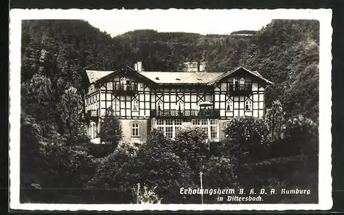 AK Dittersbach / Jetrichovice, Erholungsheim B. K. V. A. Rumburg