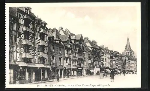 AK Lisieux, La Place Victor Hugo, cote gauche