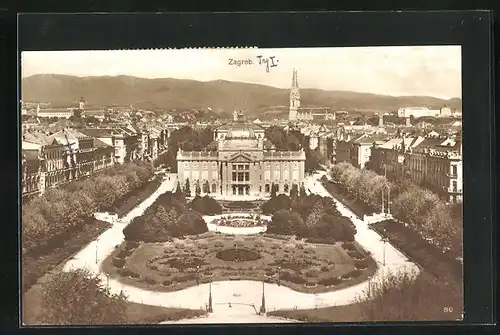 AK Zagreb, Blick auf Schloss