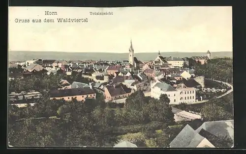 AK Horn, Blick auf Waldviertel