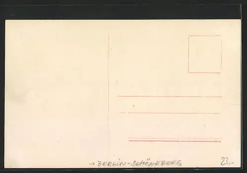 AK Berlin-Schöneberg, Christliche Gemeinschaft Berlin W., Hohenstaufenstrasse 65