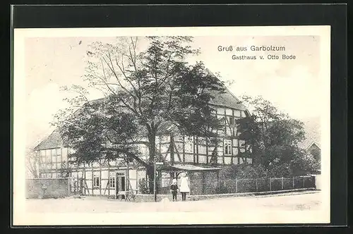 AK Garbolzum, Gasthaus von Otto Bode