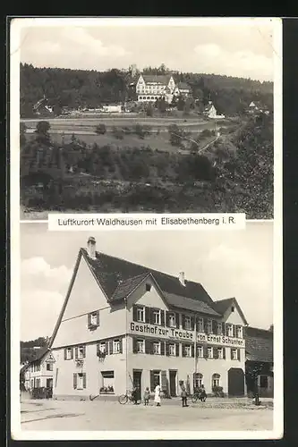 AK Waldhausen, Gasthof zur Taube mit Elisabethenberg