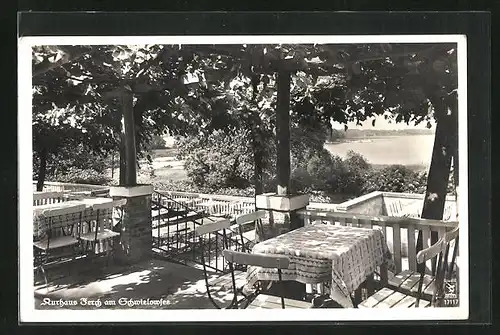 AK Ferch /Schwielowsee, Terrasse des Kurhotel