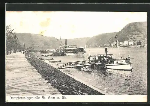 AK St. Goar a. Rh., Dampferanlegestelle