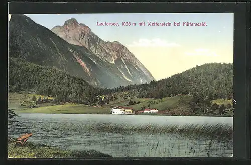 AK Wetterstein bei Mittenwald, Lautersee