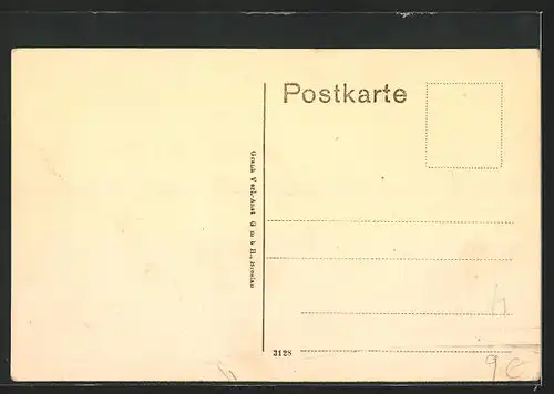 AK Ruhla, Blick von der Knaudt-Strasse auf den Ort