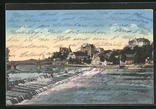 AK Saalfeld a. d. S., Partie a. Wehr