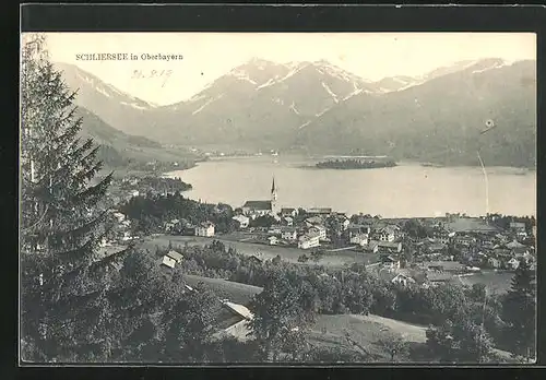 AK Schliersee in Oberbayern, Teilansicht