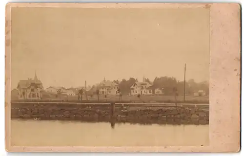 Fotografie unbekannter Fotograf, Ansicht Schwarzenbek, Blick auf die Villen im Ort