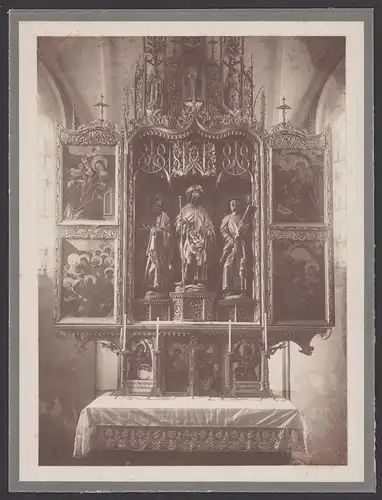 Fotografie Carl Stallechner, Trostberg, Ansicht Rabenden, Katholische Kirche St. Jakobobus, Altar
