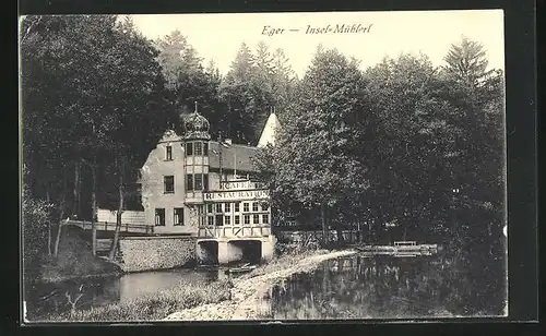 AK Eger, Cafe-Restaurant Insel-Mühlerl