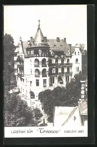 AK Karlsbad /Karlovy Vary, Lázensky Dum Trocnov