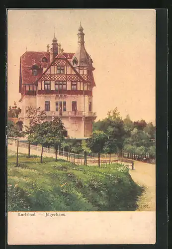 AK Karlsbad, Gasthof Jägerhaus
