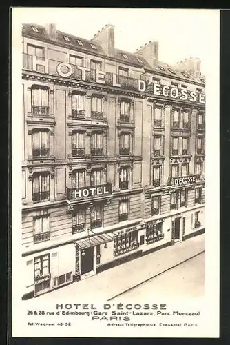AK Paris, Hotel d`Ecosse, 28 & 28 rue d`Edimbourg