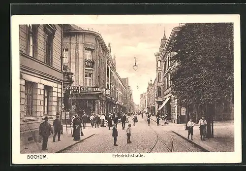 AK Bochum, Gasthaus Stehbierhalle in der Friedrichstrasse