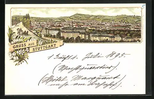 Lithographie Stuttgart, Teilansicht