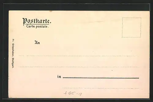 AK Stuttgart, Innenansicht des Bahnhofes