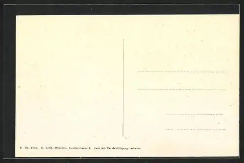 AK Schleching, Gasthaus z. Post von Kapsar Niederhauser