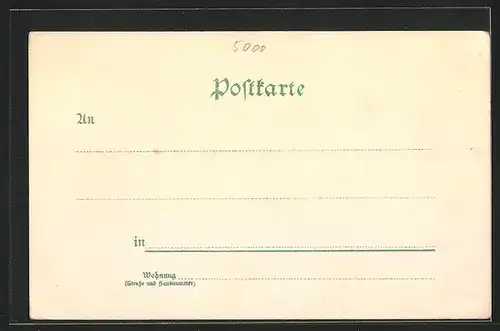 Lithographie Köln, Rathaus, Der Dom, Friedrich Wilhelm III. Denkmal