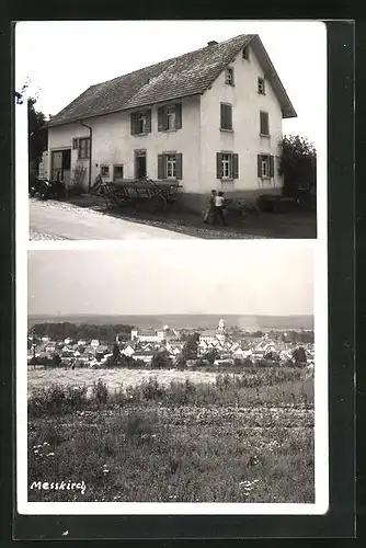 AK Messkirch, Gasthaus und Totalansicht