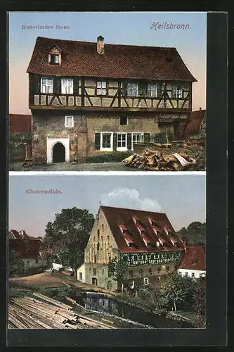 AK Heilsbronn, Klostermühle, Historisches Haus