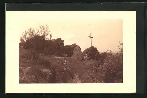 AK Mosenberg, Felsen mit Kreuz