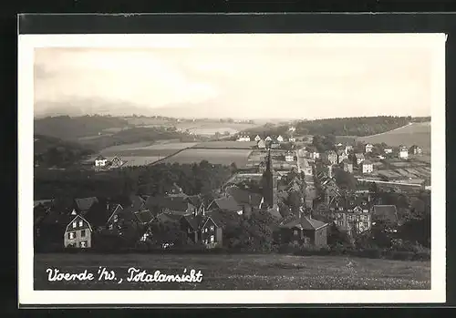 AK Voerde i. W., Totalansicht der Stadt