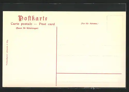 AK Wunsiedel, Bergfestspiel: Die Losburg 1906, Albrich sendet Eilbold um Hilfe nach Tyrstein