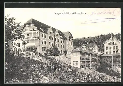 AK Wilhelmsheim, Lungenheilstätte