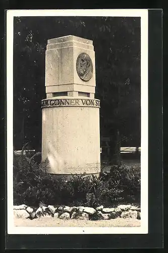 AK St. Gilgen am Abersee, Am Billroth Denkmal