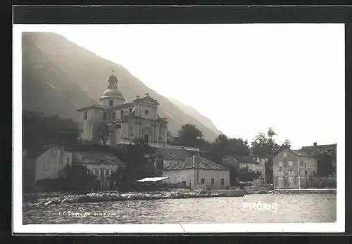 AK Prcani, Uferpartie mit Kirche